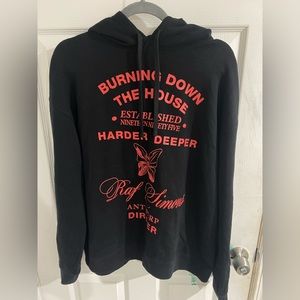 RAF SIMONS BURNING DOWN HOODIE
